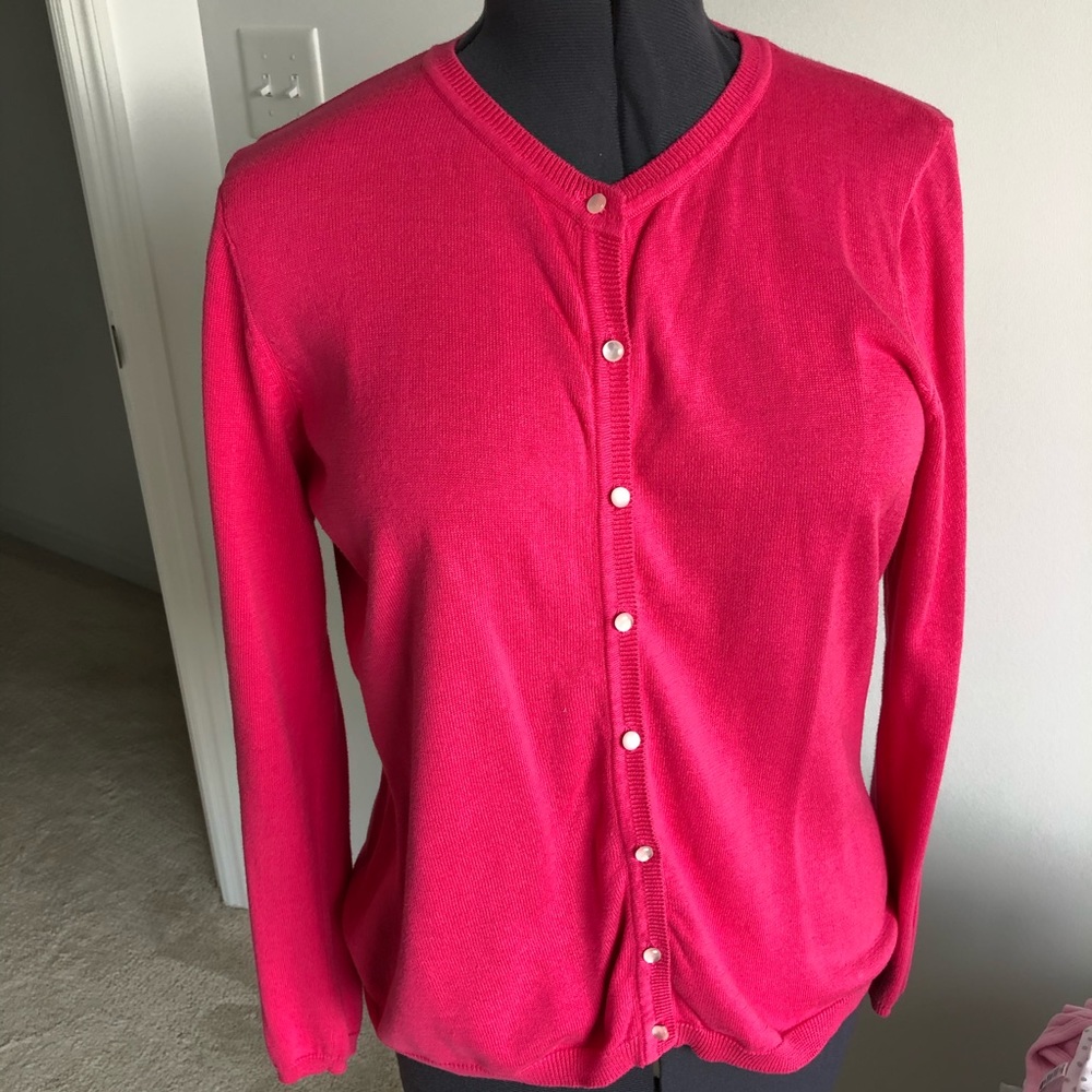 Day Harbor deep pink sweater